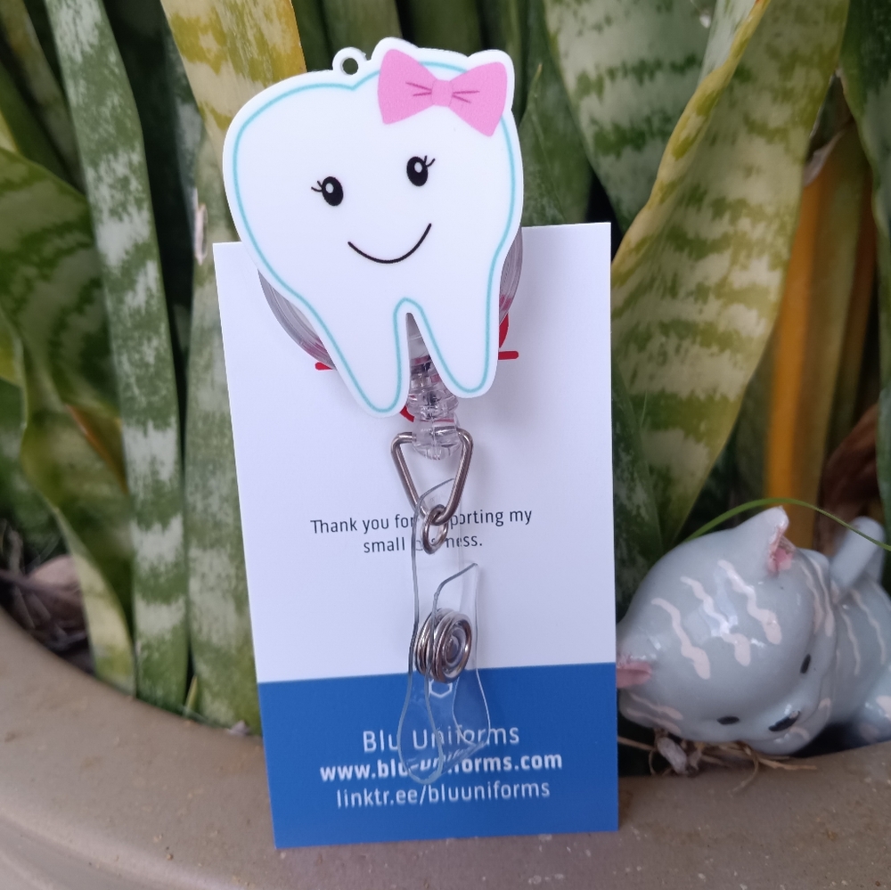 Dental badge reel holder dentist